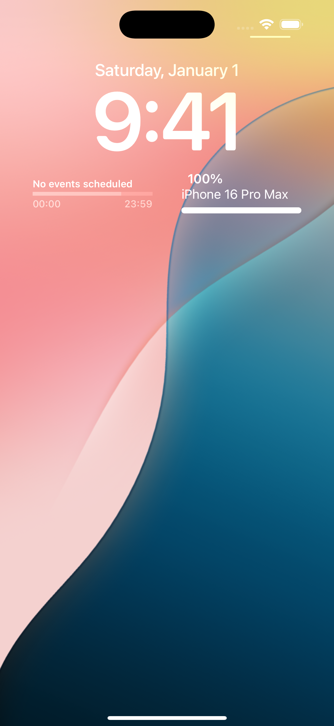 Lock-screen widget