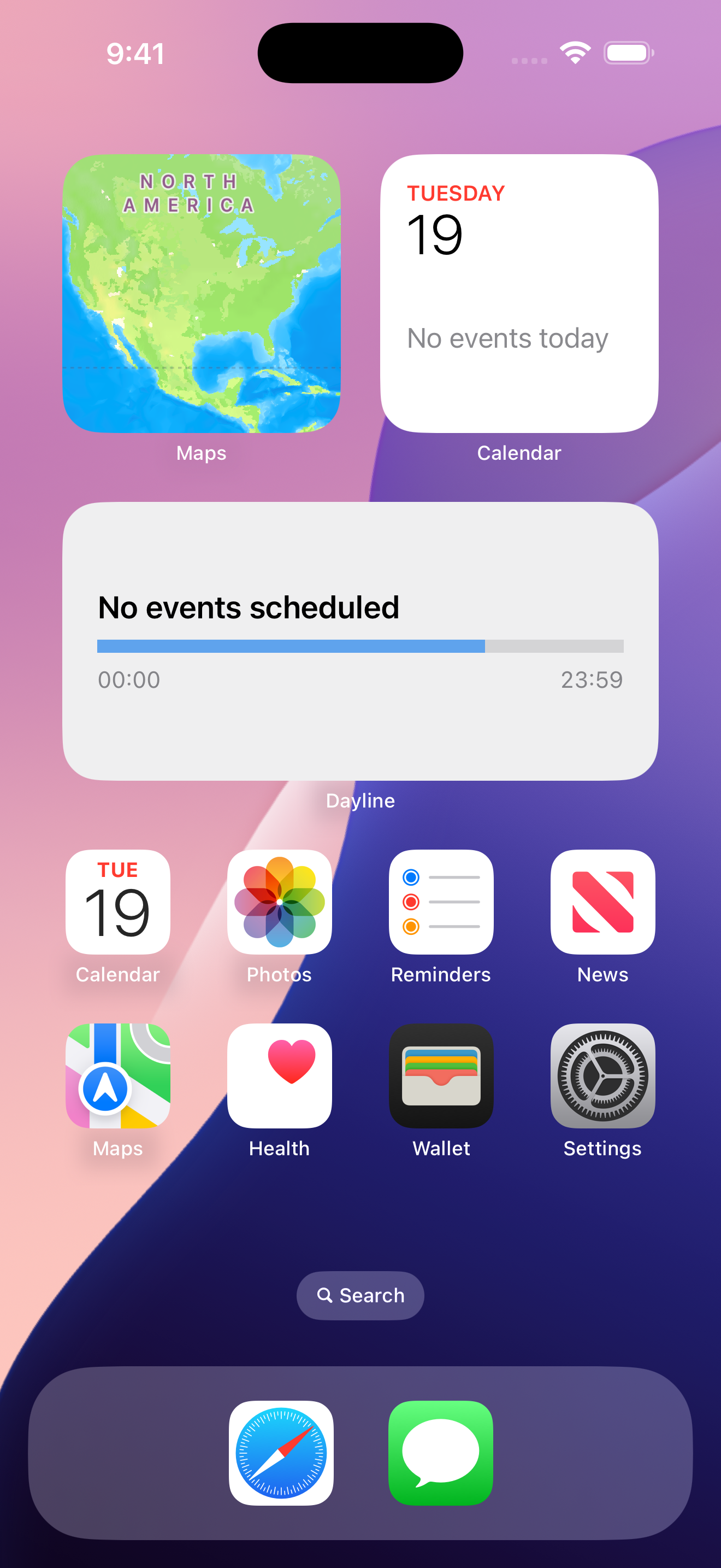 Home-screen widget
